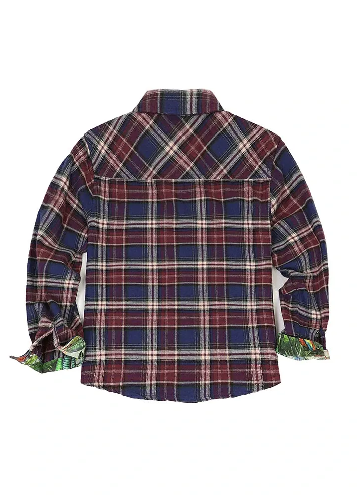 Toddler Wildlife Adventure Flannel Plaid Shirt