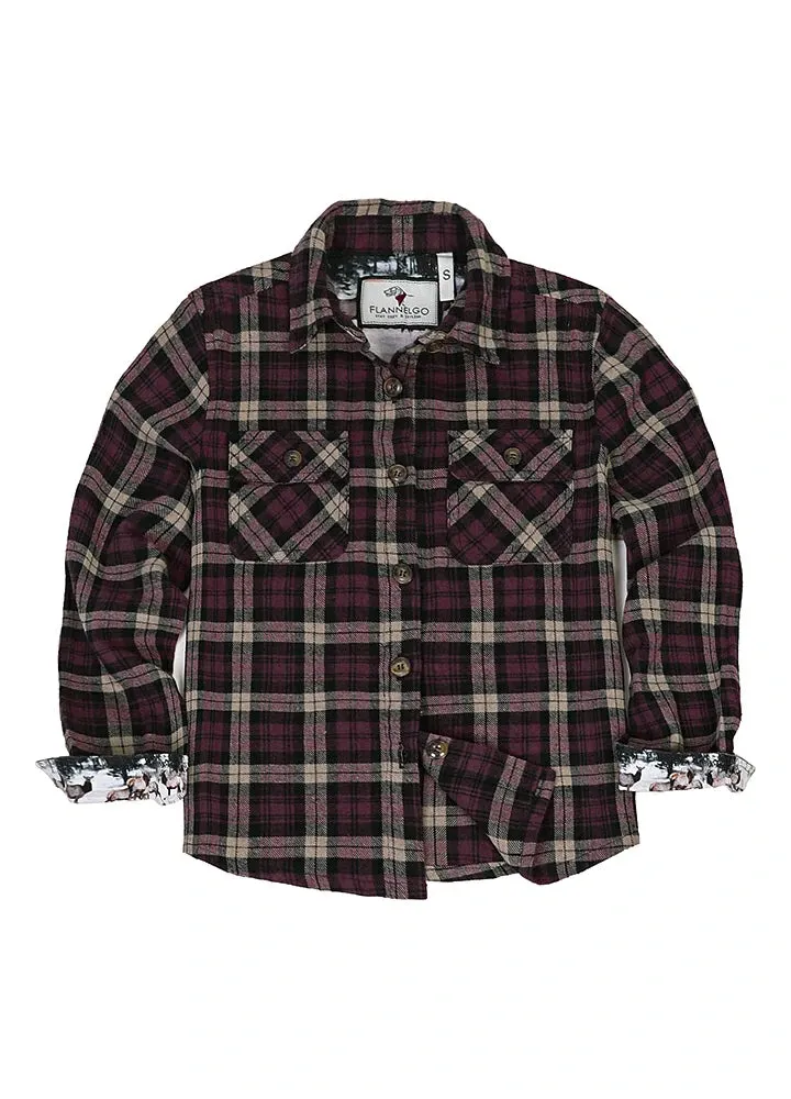 Toddler Wildlife Adventure Flannel Plaid Shirt