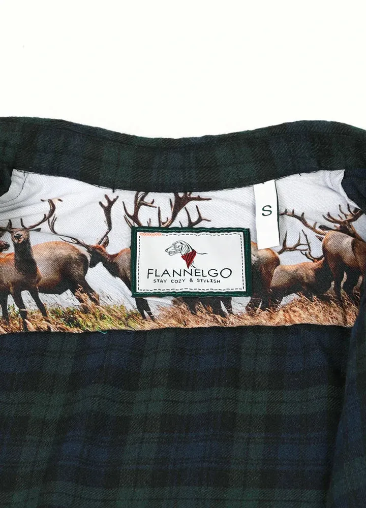 Toddler Wildlife Adventure Flannel Plaid Shirt