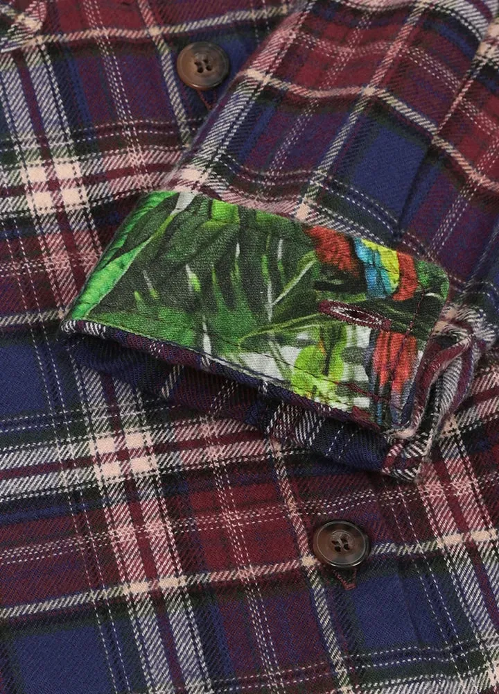 Toddler Wildlife Adventure Flannel Plaid Shirt