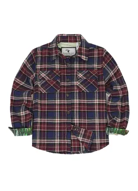 Toddler Wildlife Adventure Flannel Plaid Shirt