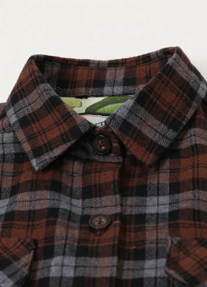 Toddler Wildlife Adventure Flannel Plaid Shirt