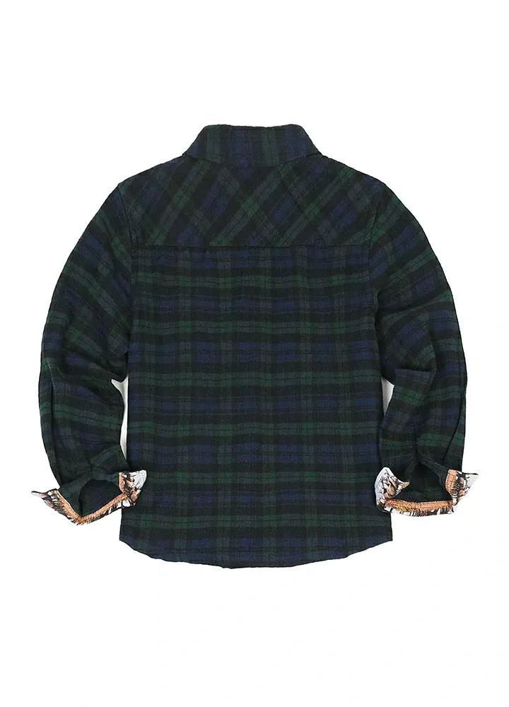 Toddler Wildlife Adventure Flannel Plaid Shirt