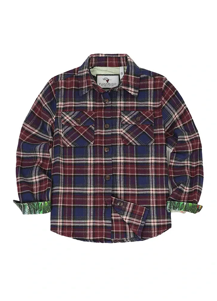 Toddler Wildlife Adventure Flannel Plaid Shirt