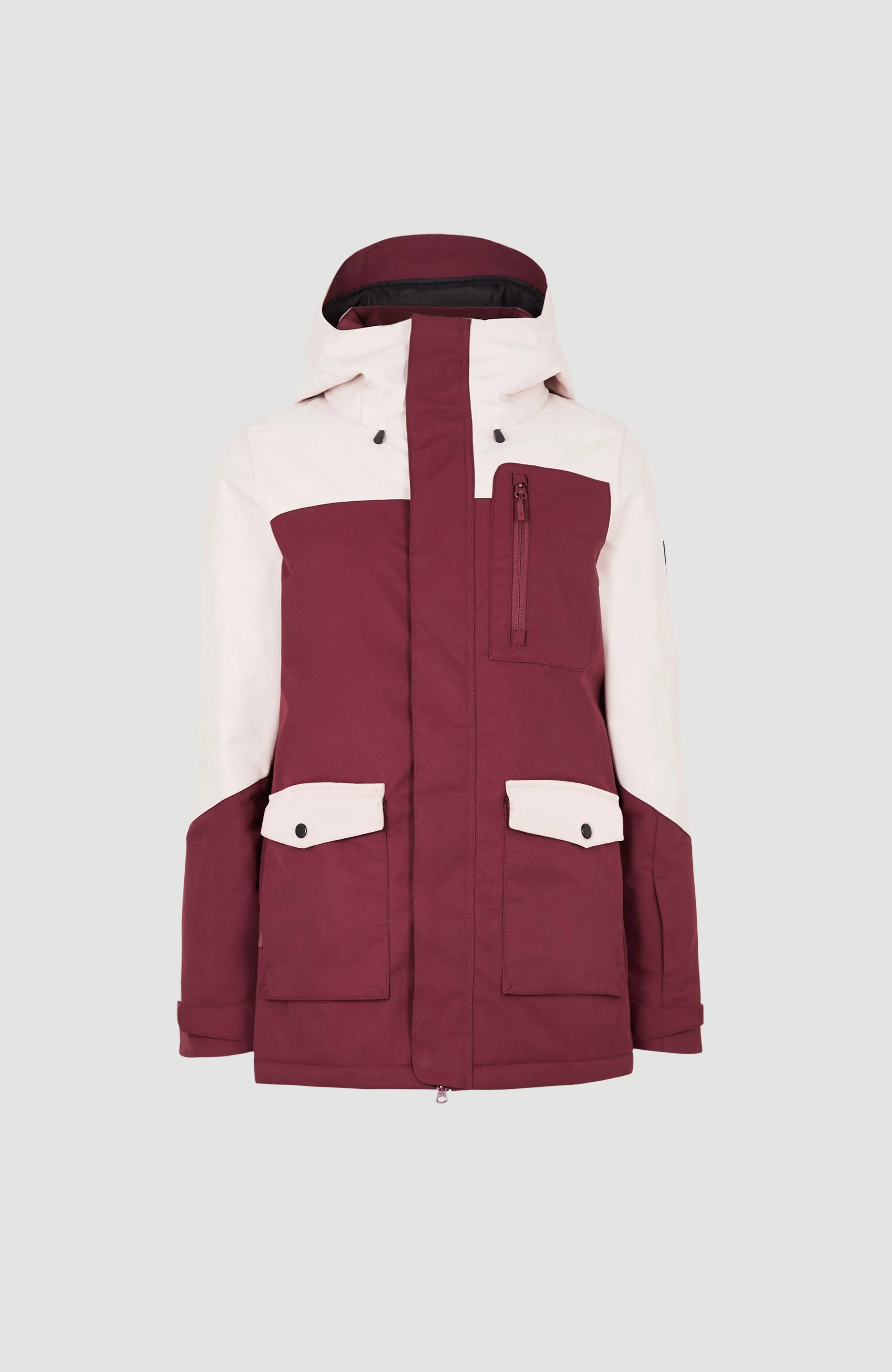 Utility Snow Jacket | Windsor Wine Colour Block